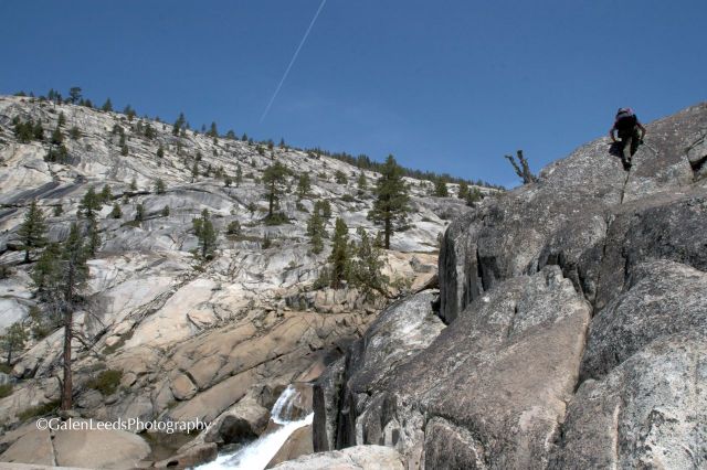 Backpacking the rocky slopes of the Stanislaus National Forest, California