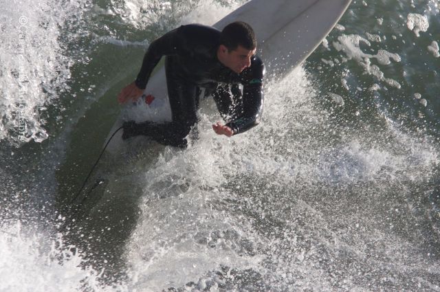 The angle was fantastic for capturing the action